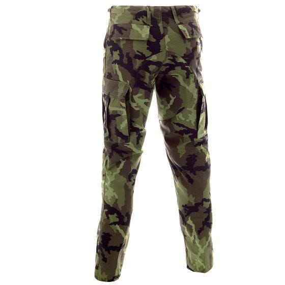MFH pantaloni BDU da combattimento in Ripstop Czech Woodland