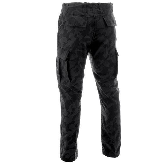 MFH pantaloni BDU da combattimento in Ripstop Night Camo