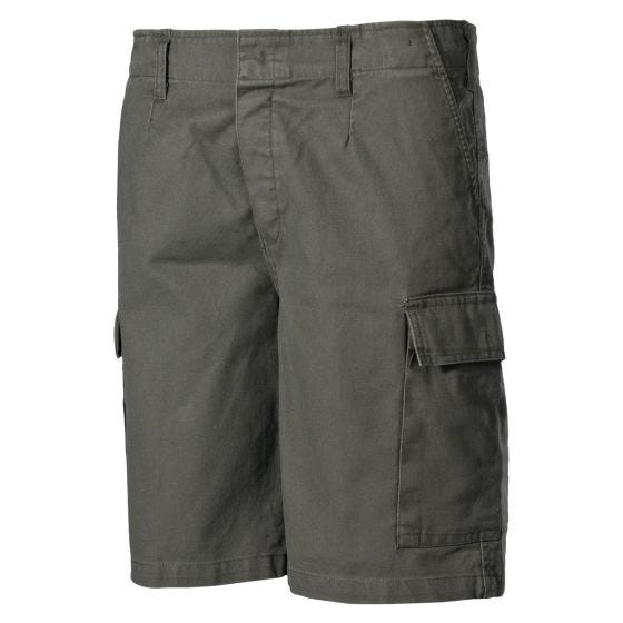 MFH Pantaloni bermuda BW - verde OD stone washed