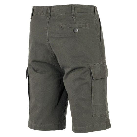 MFH Pantaloni bermuda BW - verde OD stone washed