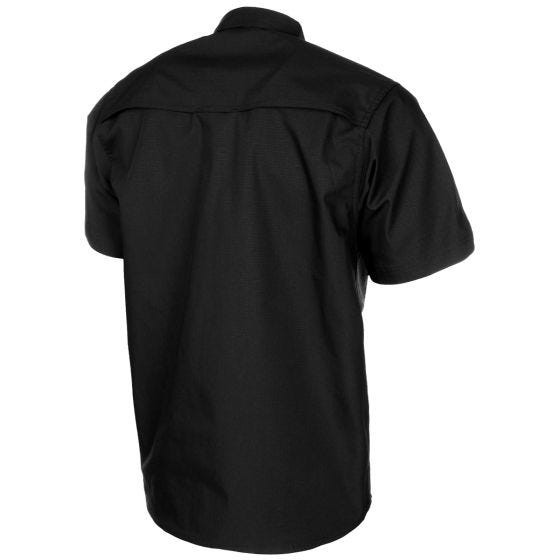 MFH Camicia a maniche corte Attack Rivestito in teflon Ripstop - Nero