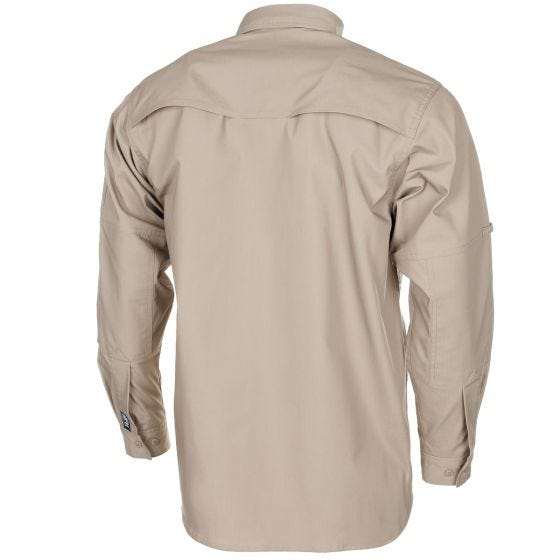 MFH Camicia a maniche lunghe Attack Rivestito in teflon in Ripstop - kaki