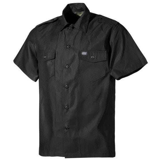 MFH Camicia a maniche corte US - Nero