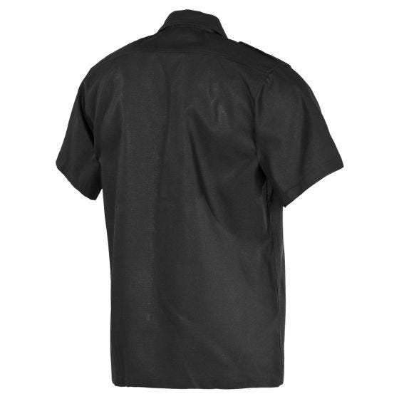 MFH Camicia a maniche corte US - Nero