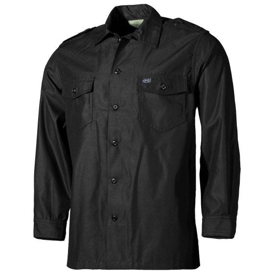MFH Camicia a maniche lunghe US - Nero