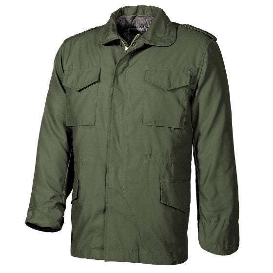 MFH Giacca da campo US M65 con fodera trapuntata - OD Green