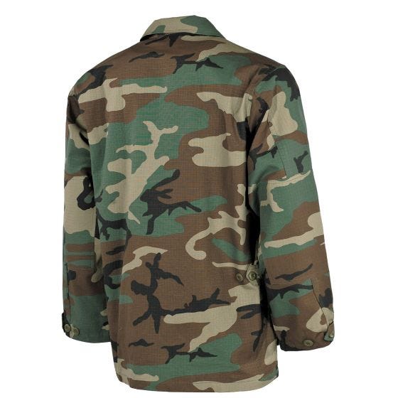 MFH Giacca da campo US BDU in Ripstop - Woodland Camo
