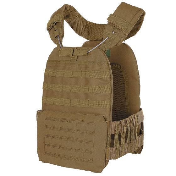 MFH Gilet tattico Laser MOLLE - Coyote Tan