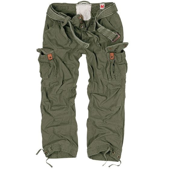Surplus pantaloni vintage Premium in verde oliva