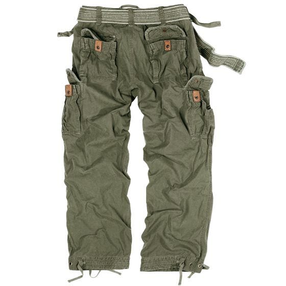 Surplus pantaloni vintage Premium in verde oliva