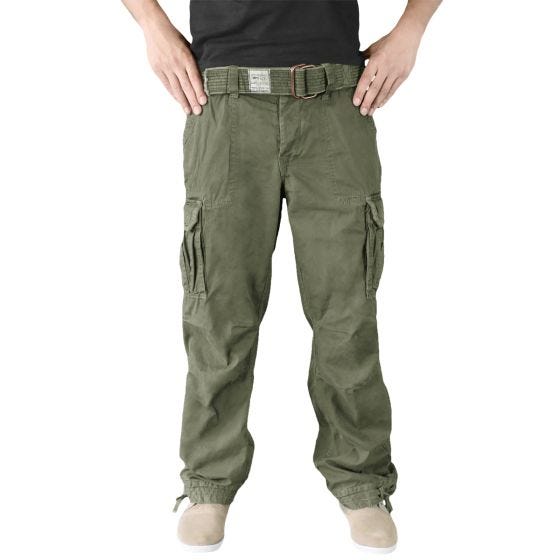 Surplus pantaloni vintage Premium in verde oliva
