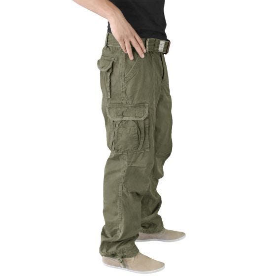 Surplus pantaloni vintage Premium in verde oliva