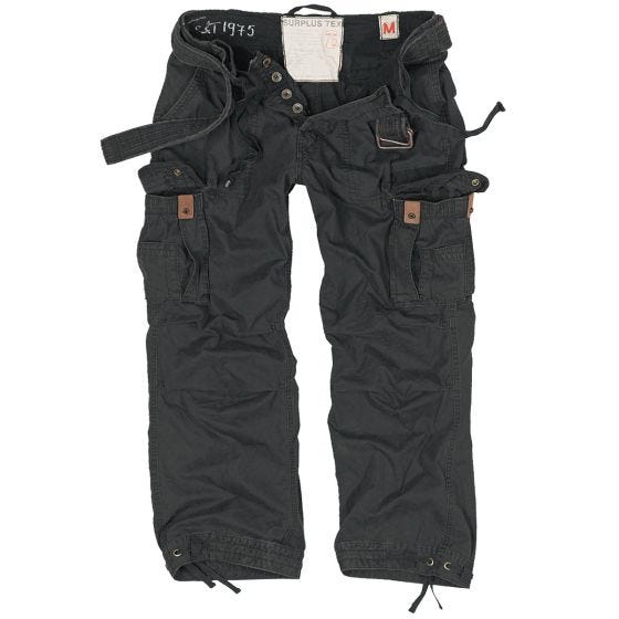 Surplus pantaloni vintage Premium in nero