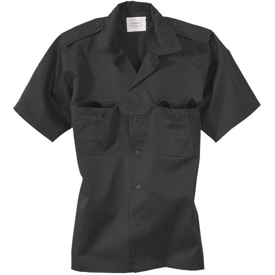 Surplus camicia US a maniche corte in nero
