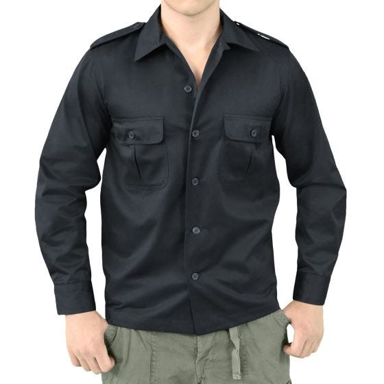 Surplus camicia US a maniche lunghe in Navy