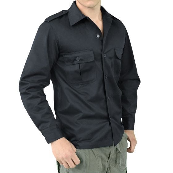 Surplus camicia US a maniche lunghe in Navy