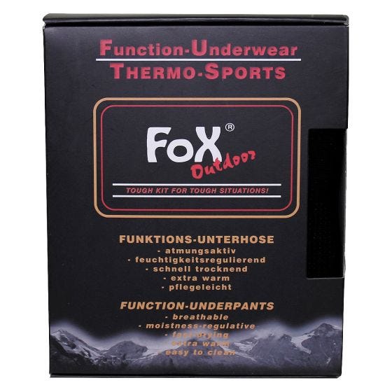 Fox Outdoor Sottopantaloni Thermo-Functional - Nero