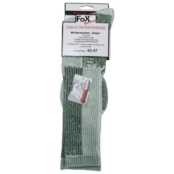 Fox Outdoor Calze Polar Winter - Oliva/Bianco