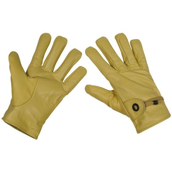MFH Guanti Western Leather - Beige