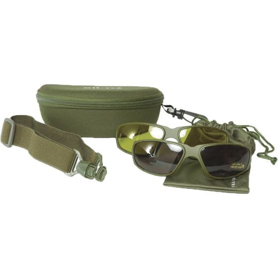 Mil-Tec Tactical Googles 3IN1 Olive