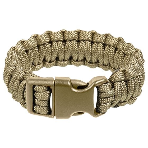 Mil-Tec bracciale Paracord 22 mm in Coyote