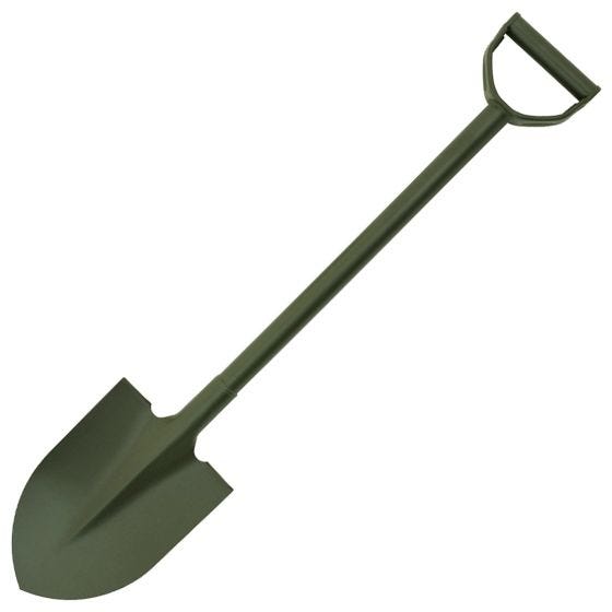 MFH vanga Type I Jeep in acciaio con manico a D in OD Green