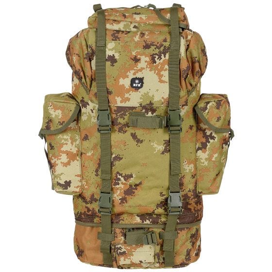 MHF zaino esercito tedesco 65L in Vegetato Woodland