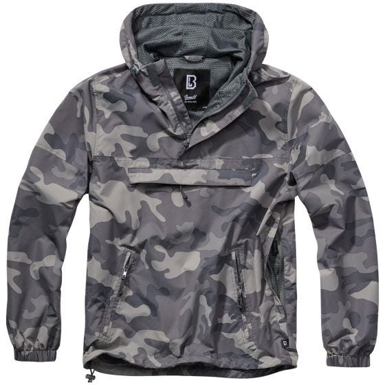 Brandit giacca a vento Summer in Grey Camo