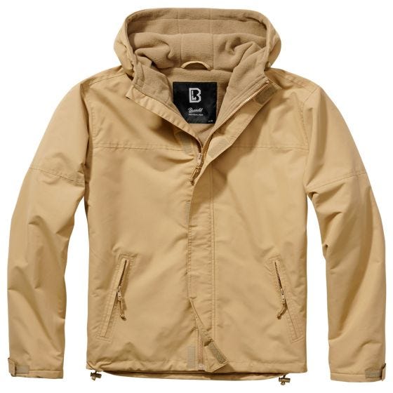 Brandit Giacca antivento con zip - Camel