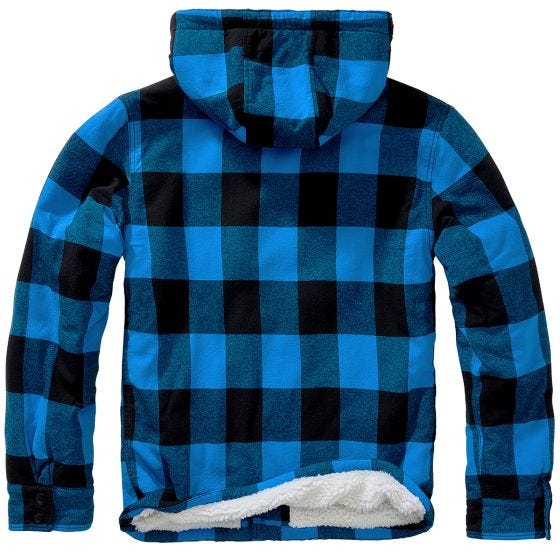 Brandit Giacca Lumber Hooded - Nero / Blu
