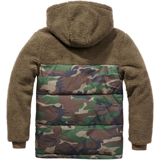 Brandit Giacca Jackson Teddyfleece - Oliva / Woodland