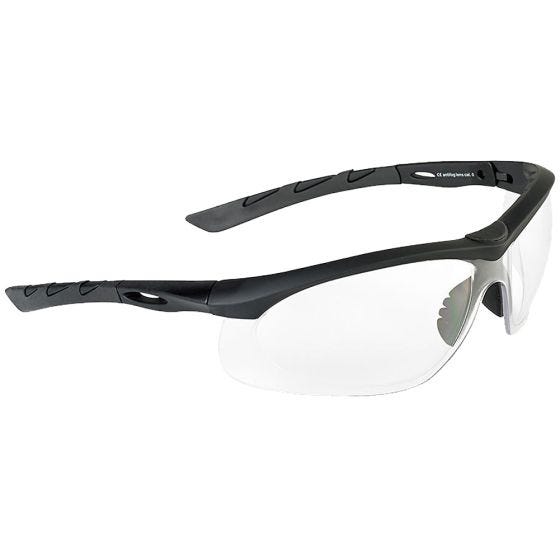 Swiss Eye occhiali da sole Lancer - lenti trasparenti / montatura in gomma nera