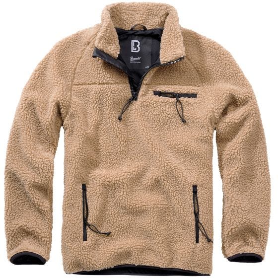 Brandit Giacca Teddyfleece Troyer - Camel