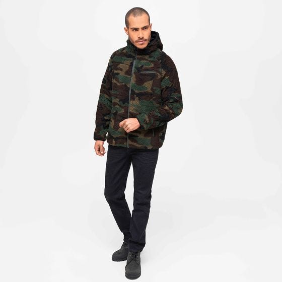 Brandit Giacca Teddyfleece Worker - Woodland