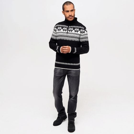 Brandit Maglione Troyer Norweger - Nero
