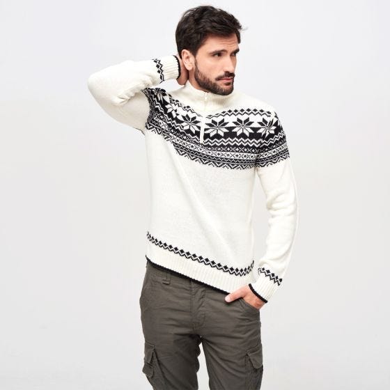 Brandit Maglione Troyer Norweger - bianco
