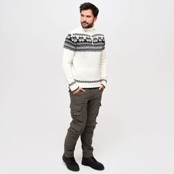 Brandit Maglione Troyer Norweger - bianco