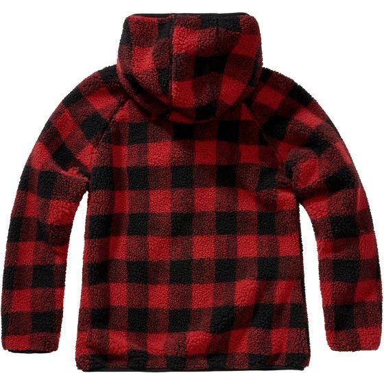 Brandit Le Signore Teddyfleece Giacca - Nero rosso