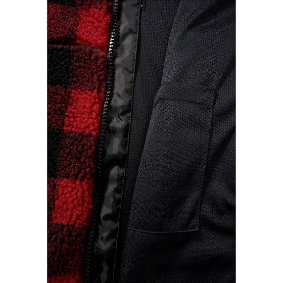 Brandit Le Signore Teddyfleece Giacca - Nero rosso