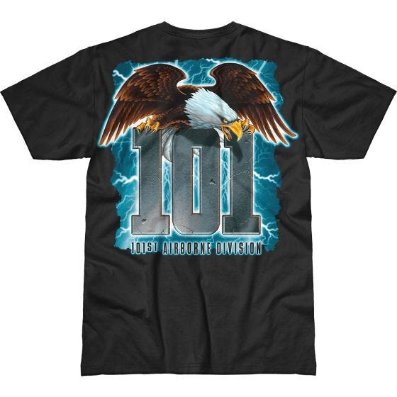 7.62 Design T-Shirt Army 101st Airborne Screaming Eagle Battlespace in nero