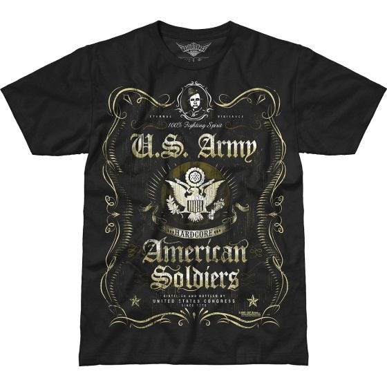 7.62 Design T-Shirt Army Fighting Spirit Battlespace in nero