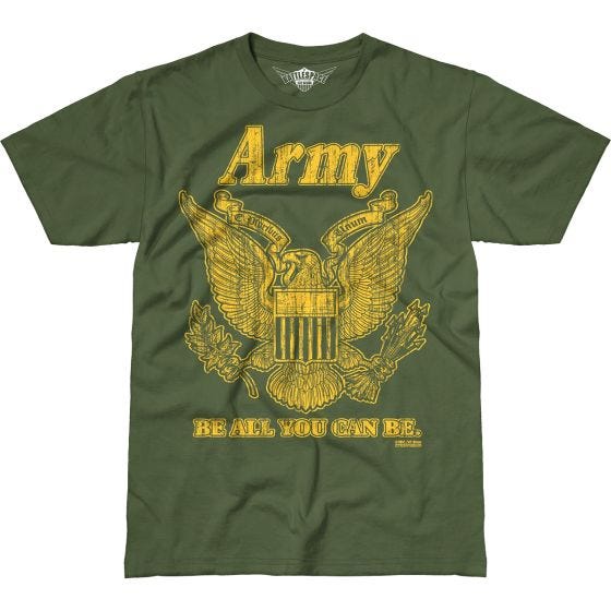 7.62 Design T-Shirt Army Retro Battlespace in Military Green