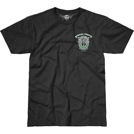 7.62 Design T-Shirt Army Special Forces Green Beret Battlespace in nero