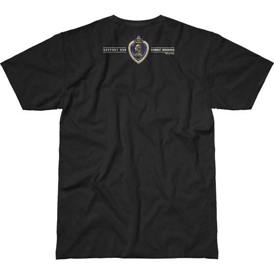7.62 Design T-Shirt Combat Wounded Purple Heart Battlespace in nero