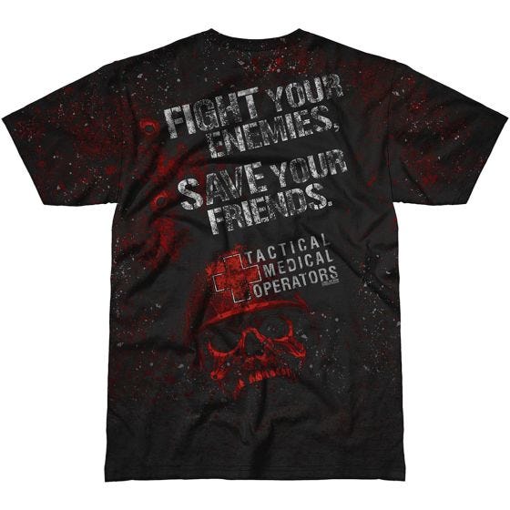 7.62 Design T-Shirt Tactical Medical Operators Fight Your Enemies in nero