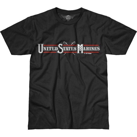 7.62 Design T-Shirt USMC Power & Glory Battlespace in nero