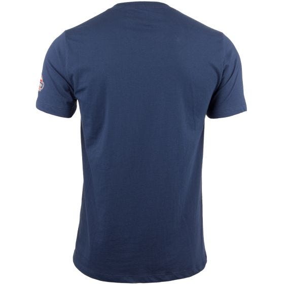 7.62 Design T-Shirt Veteran By Choice English in Indigo Blue