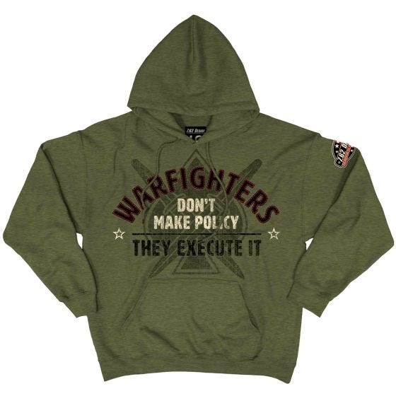 7.62 Design felpa con cappuccio Warfighters in Heather Green
