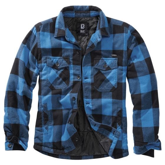 Brandit Giacca Lumber - Nero / Blu