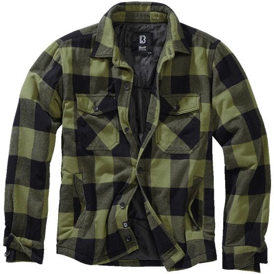 Brandit Giacca Lumber - Nero / Oliva